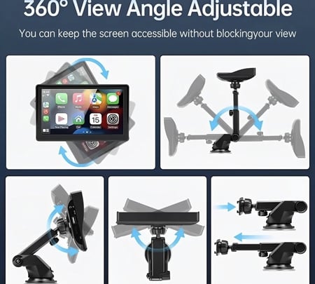 شاشة عالية الجودة HD للسيارات تعمل باللمس