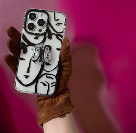Abstract with popsocket
