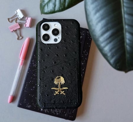 Black Saudi card case