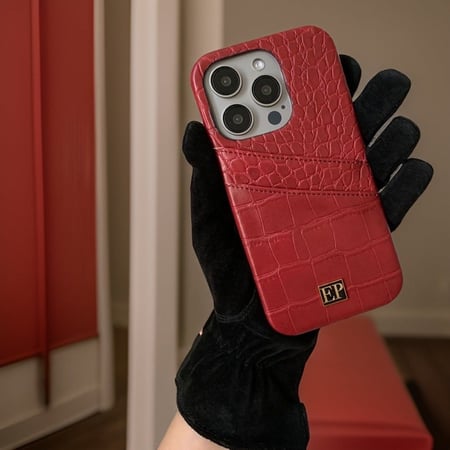 Wine Red Card Case