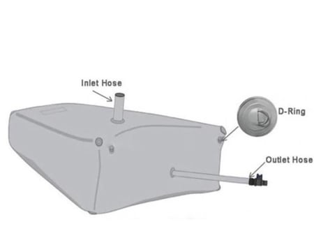 الصقر,رواية ماء,مطارة ماء,سعة 900 لتر,رصاصي