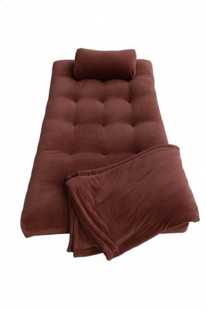 طقم ضيافة كامل مخمل باللون العنابي مقاس 1×2 م