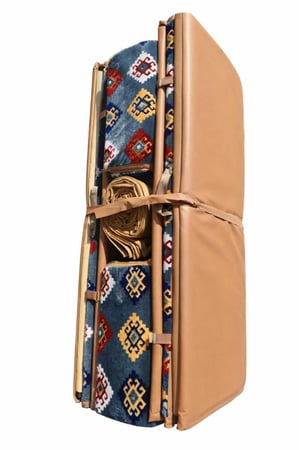 جلسة رحلات مكتملة, مبطنة أسفنج, مقاس 200×300سم,أزرق غامق