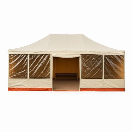 خيمة نجد , 3 طبقات, مع واجهه شفاف, مقاس 6×4×1.85 ياردة,أبيض, موديل رقم PK73025518