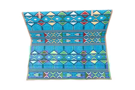 جلسة رحلات مكتملة, مبطنة أسفنج, مقاس 200×300سم,سماوي