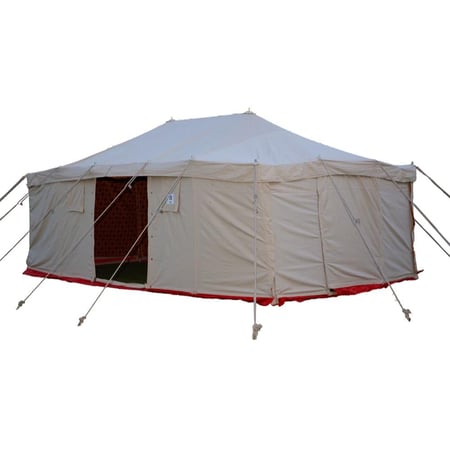 خيمة 3 طبقات, مقاس 5×8×2 ياردة, أبيض, موديل رقم PK73025514