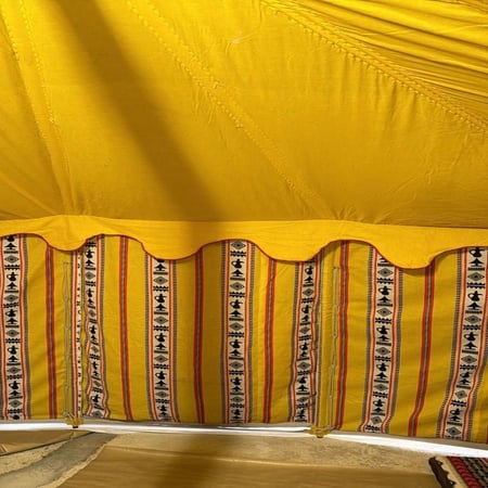 خيمة 3 طبقات, مقاس 5×8×2 ياردة, أبيض, موديل رقم PK73025514