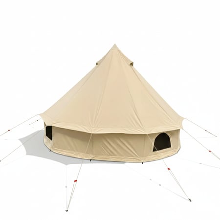 خيمة الجرس السفرية مقاس 3×3, أبيض