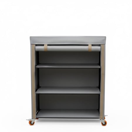 الصقر, دولاب تخزين, حوش تخزين متحرك, 3 أرفف, PVC, رصاصي