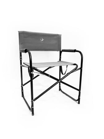 كرسي رحلات, قابل للطي, قماش بوليستر, رصاصي