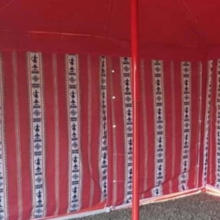 خيمة 3 طبقات, مقاس 5×8×2 ياردة, أبيض, موديل رقم PK73025514