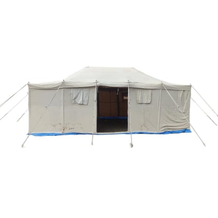 خيمة , طبقتين, أبيض, مقاس 4×6 ياردة