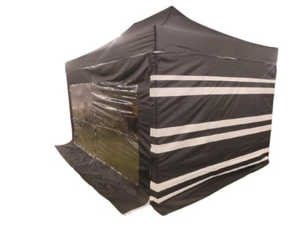 خيمة المنزل, مقاس 3×4، أسود مخطط