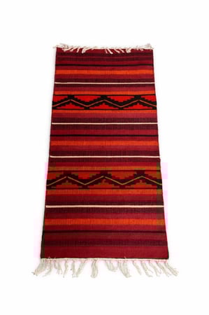 مدة أرضية تراثية, فرشة أرضية صوف غزل يدوي, مقاس 0.7×1.4 متر, ملون