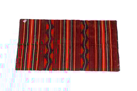 مدة أرضية تراثية, فرشة أرضية صوف غزل يدوي, مقاس 2×1 متر, ملون