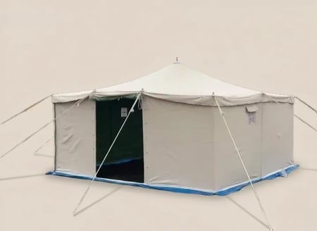 خيمة نجد , 3 طبقات, مقاس 4×4×2 ياردة, أبيض سادة
