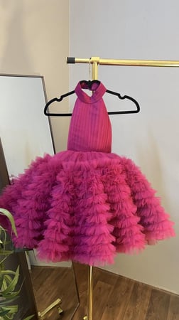 فستان اطفال مكرمش