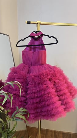 فستان اطفال مكرمش