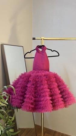 فستان اطفال مكرمش