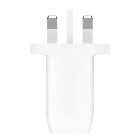 بيلكن - شاحن جداري بقوة 60 واط بمنفذين تايب سي - ابيض