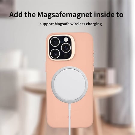 كفر  alot aristo, جلد MagSafe  إطار معدني للكاميرا لايفون 15 برو ماكس – جميع الألوان