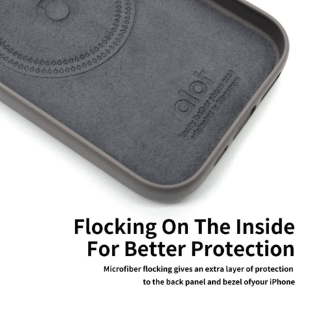 كفر  alot Nobel, جلد MagSafe بمسكة و إطار معدني للكاميرا لايفون 15 برو ماكس – جميع الألوان