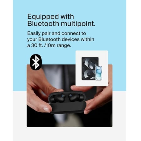 بيلكن - SoundForm Rhythm True سماعة اذن لاسليكة - ابيض