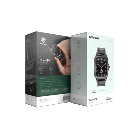 جرين ليون - ساعة ذكية CurveFit بشاشة Super AMOLED