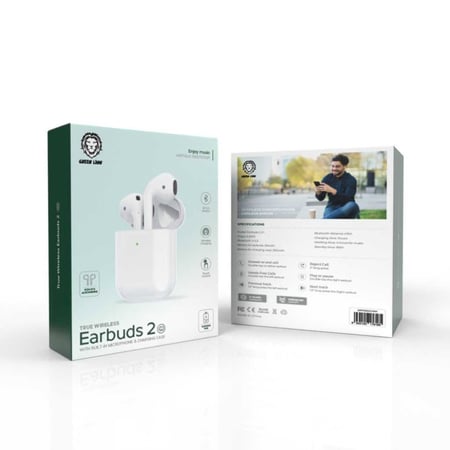 جرين ليون سماعة اذن داخلية لاسكلية، الاصدار الثاني - ابيض