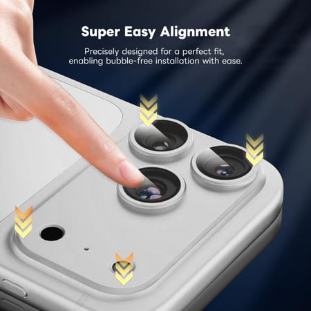 دريب - حماية Full-Coverage Aluminum Alloy للكاميرا لايفون 17برو ماكس - ألوان متعددة