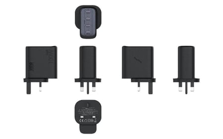 جودا - شاحن جداري JODA Mobi بقوة 100 واط أربع منافذ تايب سي - اسود