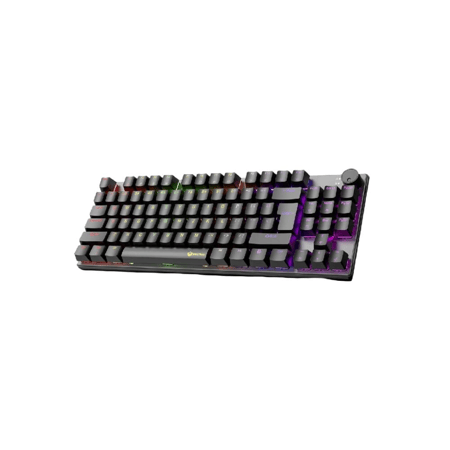 ميشن – لوحة مفاتيح ميكانيكية للألعاب حجم 80% هوت سواب بإضاءة MT-MK008Pro - RGB– اسود