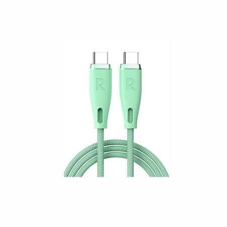 راف باور - سلك شحن سريع بقوة 60 واط تايب سي الى تايب سي 1.2 متر - ألوان متعددة