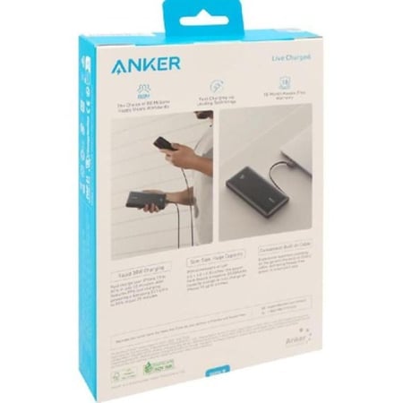 باور بانك انكر 20000ميلي امبير مع كيبل تايب سي مدمج بقوة 30واط