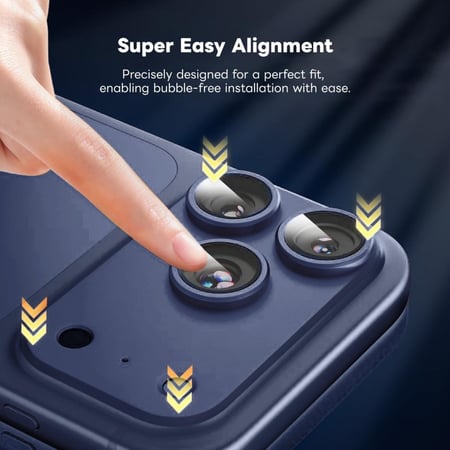 دريب - حماية Full-Coverage Aluminum Alloy للكاميرا لايفون 17برو ماكس - ألوان متعددة