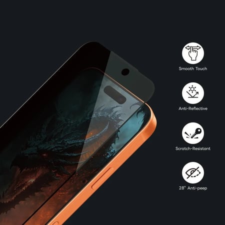 أرمر برو - ستيكر حماية شاشة ايفون 17 برو نانو مطفي