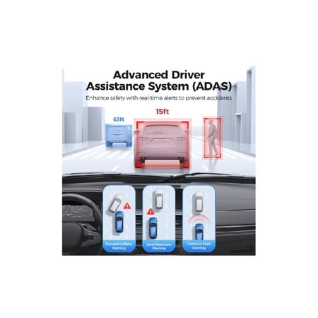 لينجدو – داش كام D600 رؤية مزدوجة أمامية وخلفية بدقة 4K