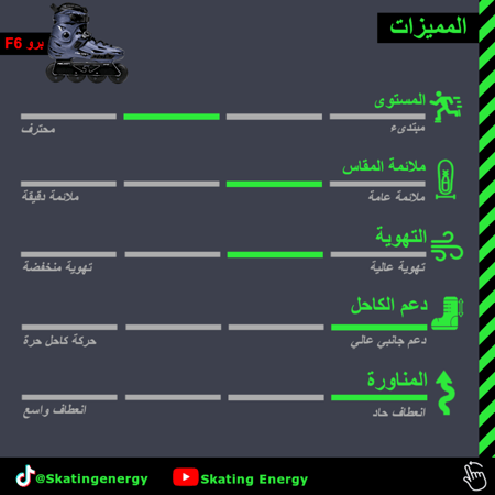 سكيت F6 برو (أزرق)