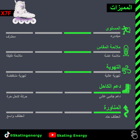 سكيت X7F (أبيض)