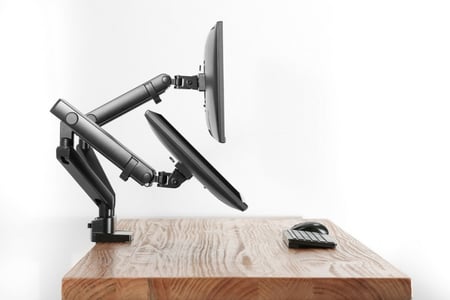 تويستد مايندز حامل شاشة مزدوج-  أسود