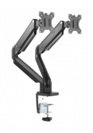 تويستد مايندز حامل شاشة مزدوج - اسود