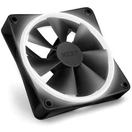 مروحة NZXT F120 RGB DUO باللون الأسود