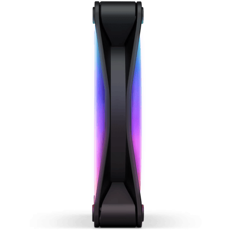 مروحة NZXT F120 RGB DUO باللون الأسود