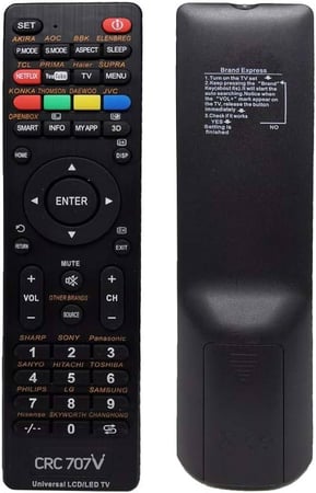 crc 707v universal remote control
