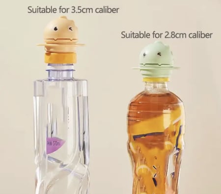 مزاز يركب على علب الماء والعصير