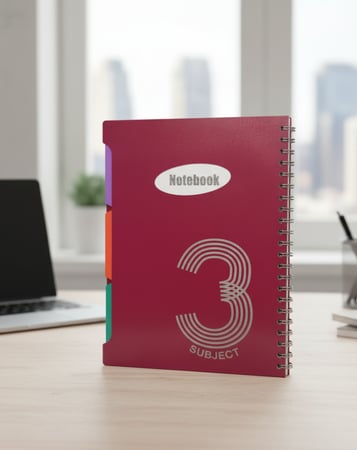 دفتر جامعي عربي A4 BPX-100-3 ثلاثة اقسام 100ورقة