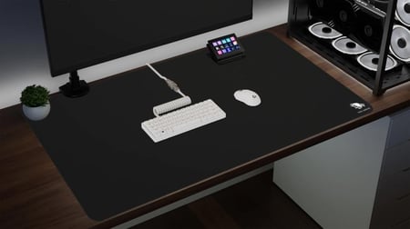 ماوس باد Full Black كبير من ياسا