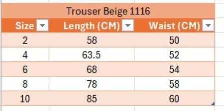 بنطلون رسمي بيج (للبنين) 1116