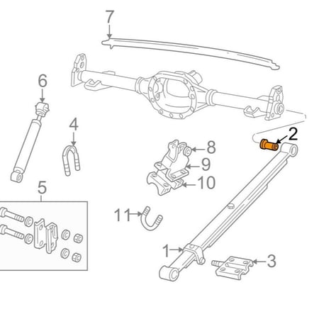 جلد سست خلفي  طقم 4 يمين ويسار همر H3