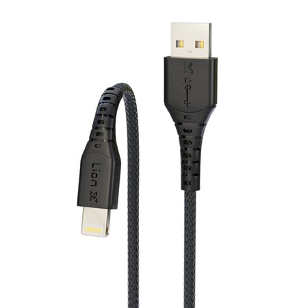 كيبل ليون اكس ايفون  قماش 2 متر